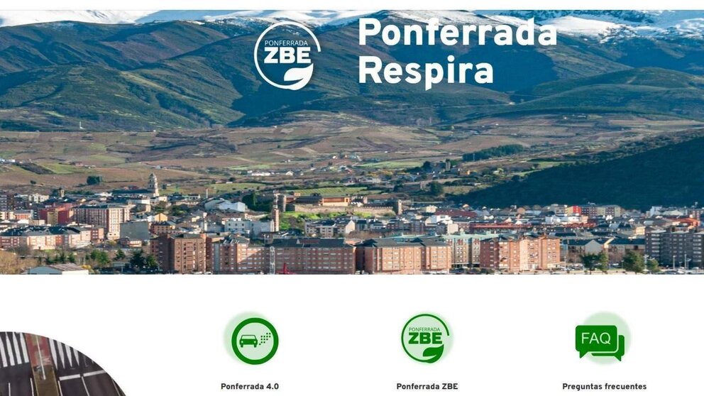 Ponferrada pone en marcha
un portal web para informar a
la ciudadanía sobre el proyecto
'Aire limpio y Calidad de vida'