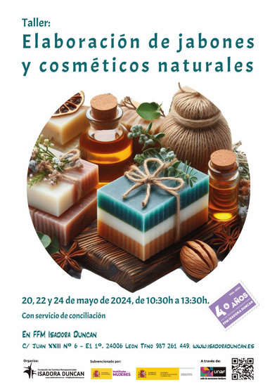 Taller de Elaboración de Jabones y Cosméticos Naturales en Isadora Duncan