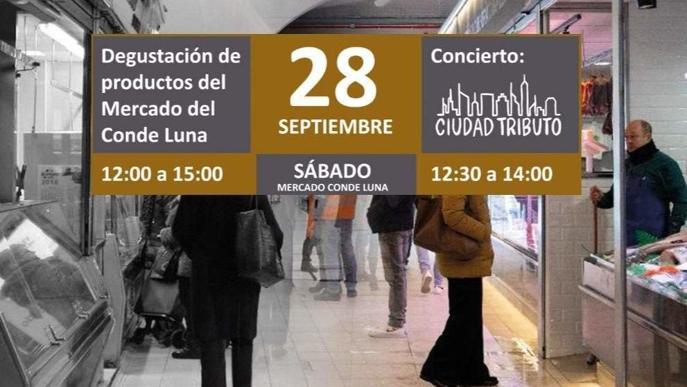 ‘Engánchate al nuevo Mercado del Conde Luna’ con degustaciones, catas de vinos y música en directo