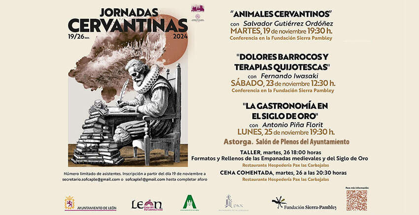 IX edición de las Jornadas Cervantinas de León, bajo el título “Cervantes por León”