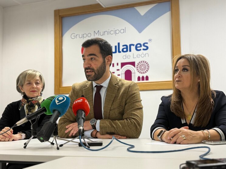 El portavoz del Grupo Municipal del Partido Popular en el Ayuntamiento de León, David Fernández.