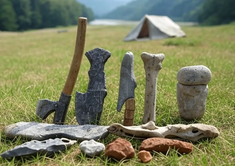 Herramientas prehistóricas en La Térmica